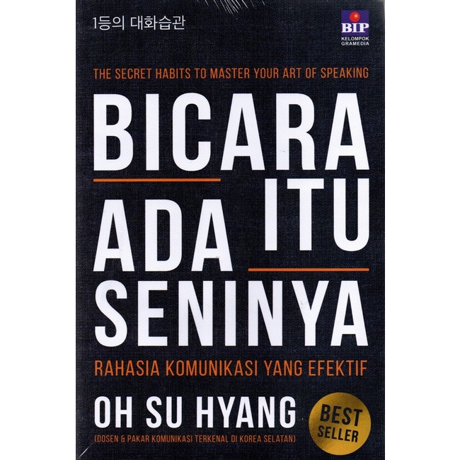 Buku Bicara Itu Ada Seninya by Oh Su Hyang HARD COVER