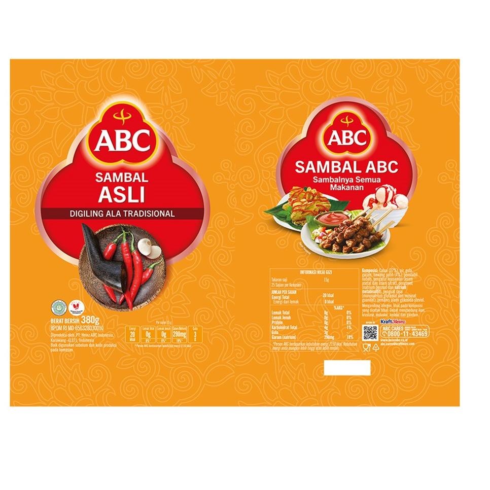 

ABC Saus Sambal Asli 380 g ャ