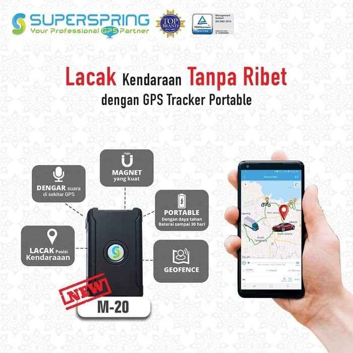 GPS Tracker Portable M20 SUPERSPRING