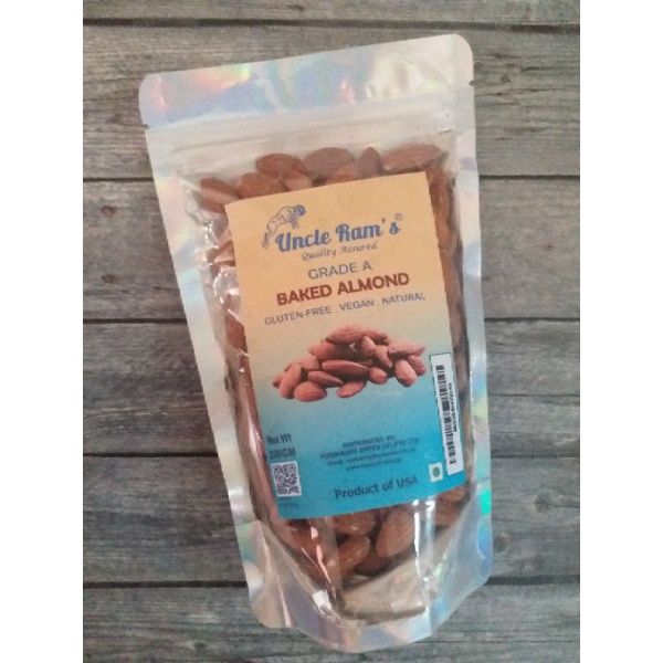 

Uncle Rams Baked Almond Grade A Gluten Free Vegan USA