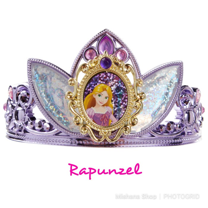 Mahkota Tiara Princess Belle Aurora Ariel Rapunzel Bando Anak Disney #Original