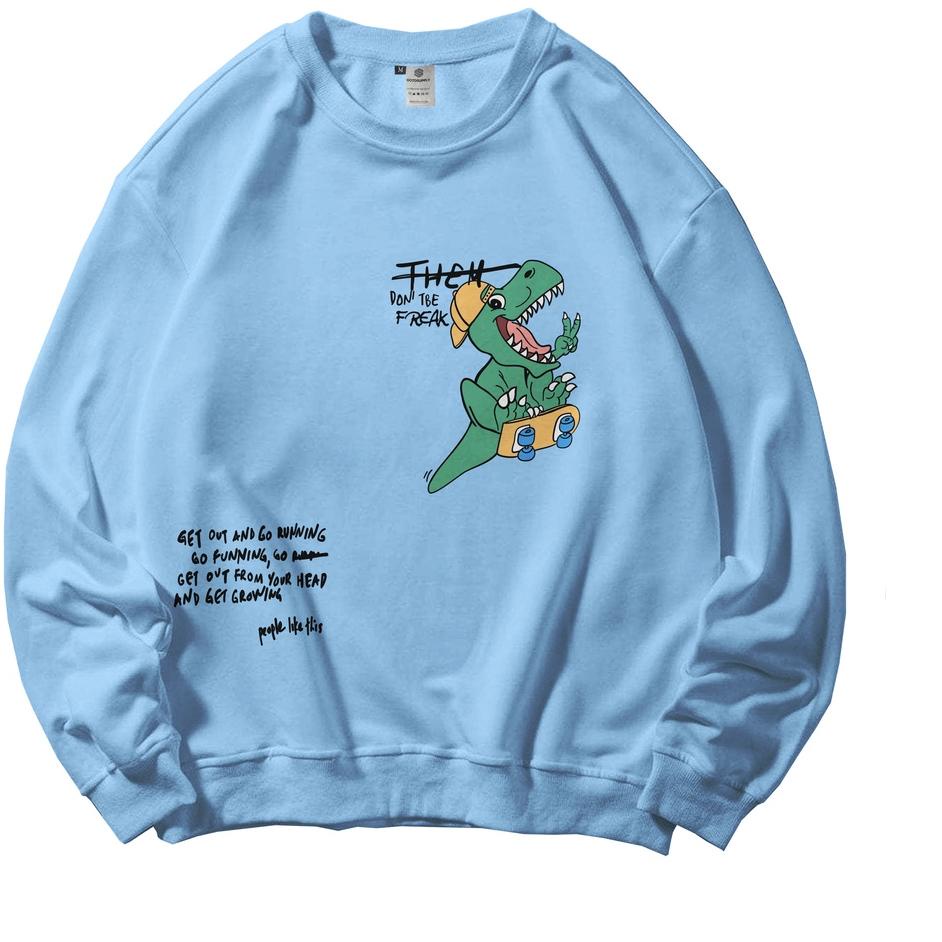 Stok Terbaru OOTDSUPPLY Crewneck OOTD Freak Baby Blue | Sweater Pria Wanita