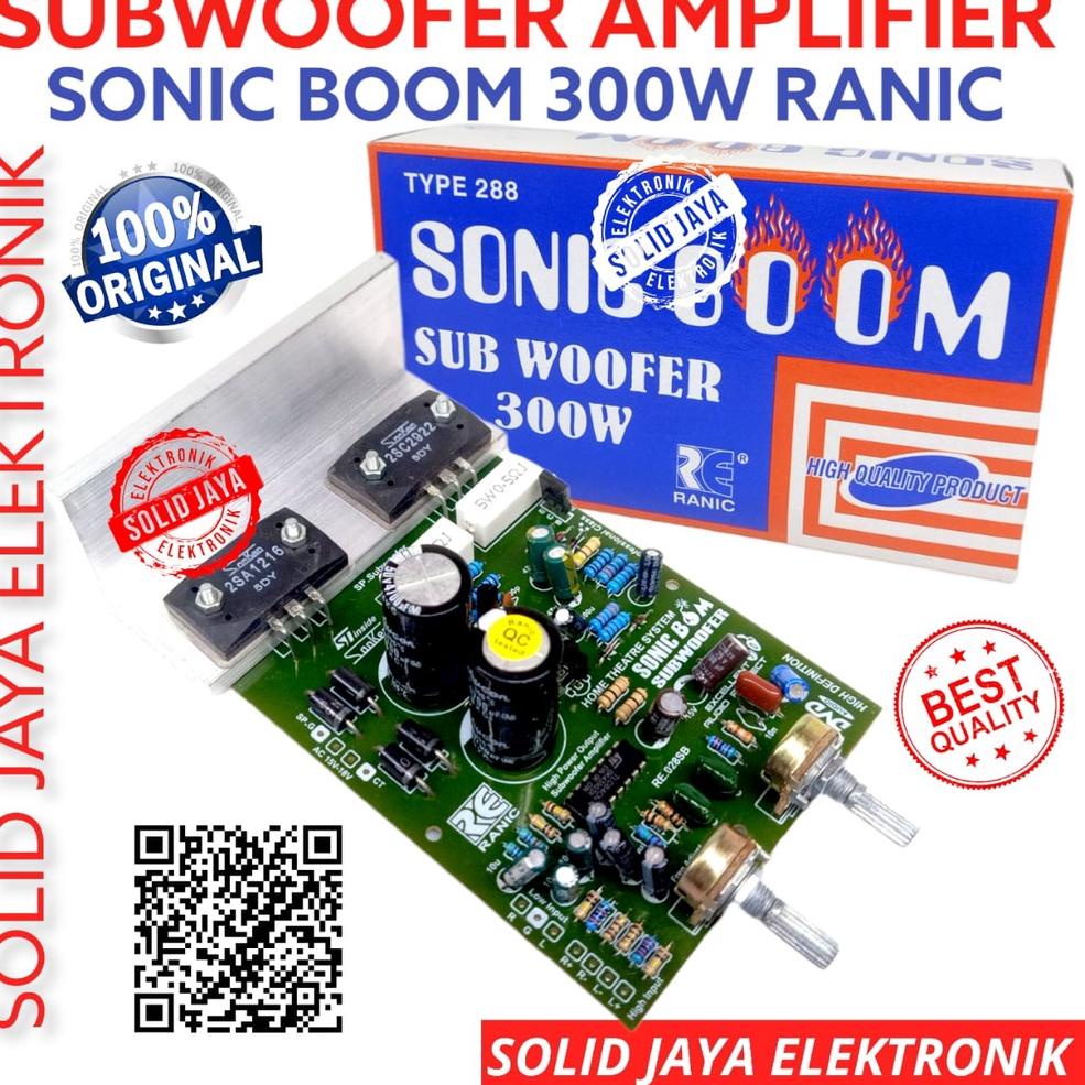 [T(7)U ☎] KIT POWER SUBWOOFER SONIC BOOM 300W SONIC BOOM SANKEN II SUB 300 WATT W AMPLIFIER PLUS PSU