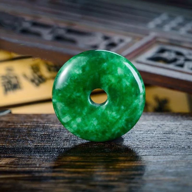 Liontin giok alam bahan gelang kalung/untuk liontin kalung