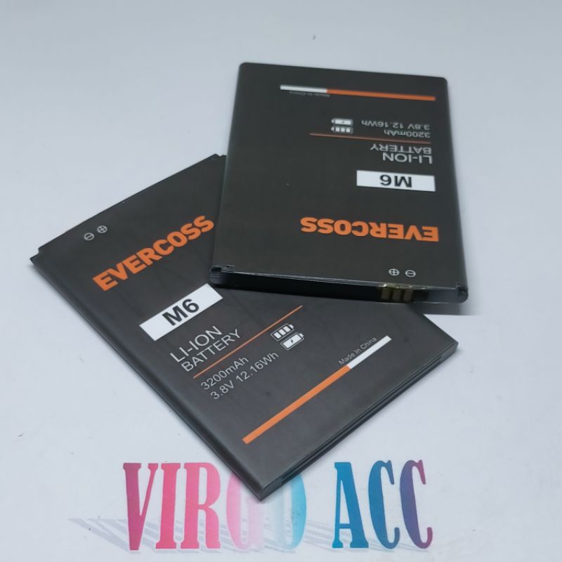 Baterai Batre Battery Evercoss M6 M 6 Evercross Original Battery Hp