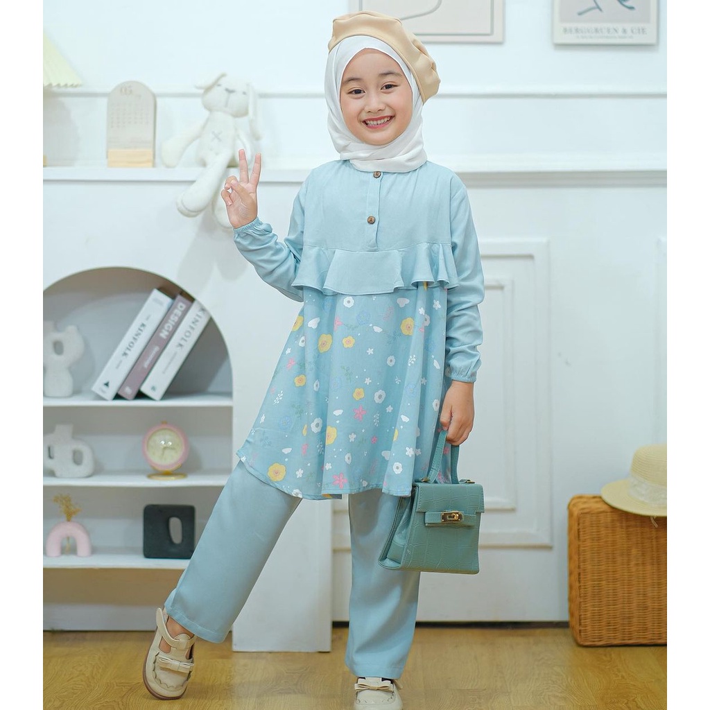 Murah SETELAN ZAVINA ANAK ( 2-3TAHUN ) / TUNIK ZAVINA HARUKA / ONE SET ZAVINA ANAK / ONESET