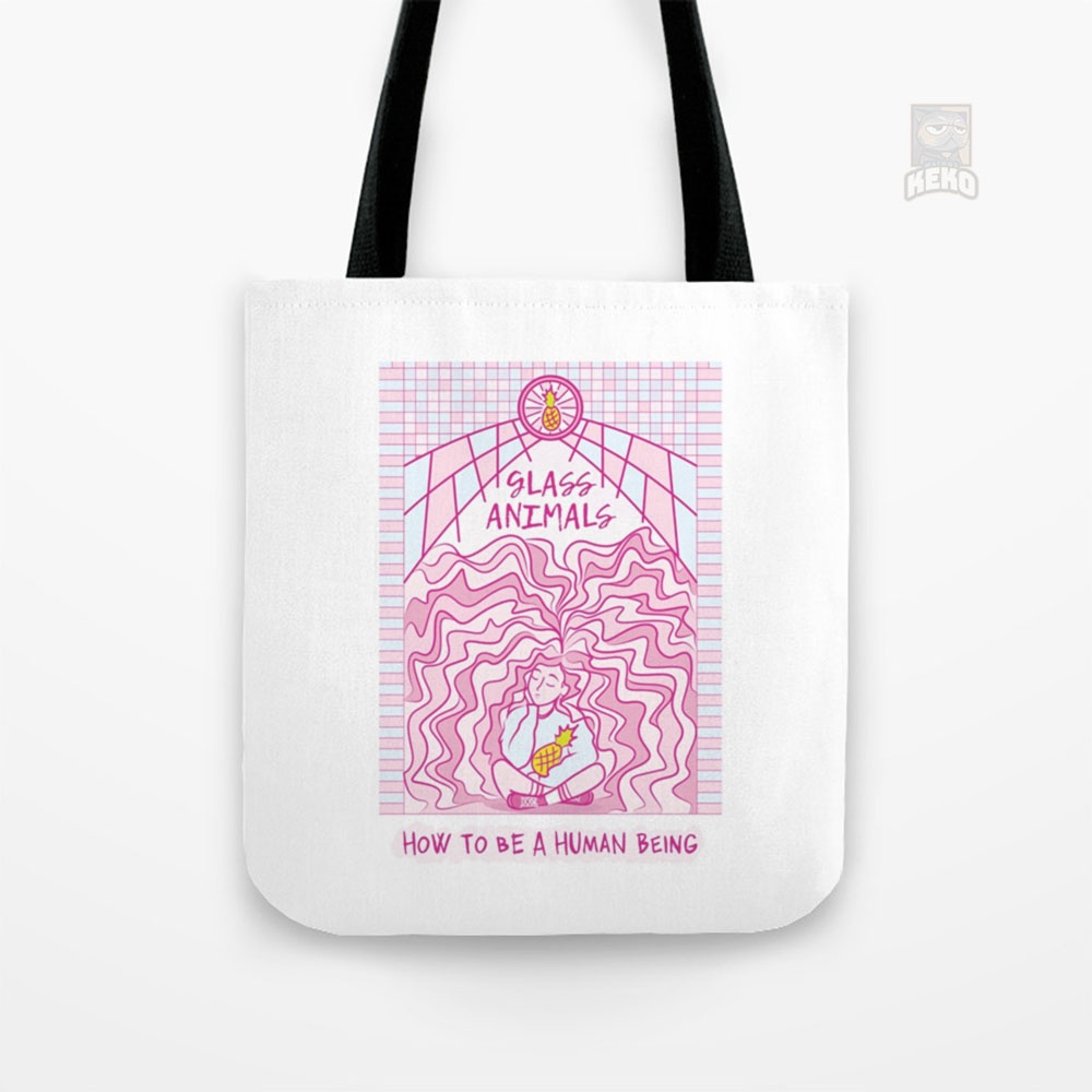 Tote Bag Kanvas Glass Animals V2