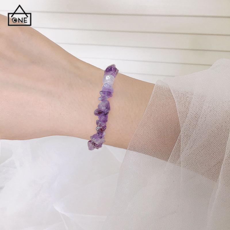 COD❤️Gelang Kristal Batu Alam aksesoris fashion Korea Untuk Wanita-A.one