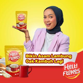 HELTI FLAKES PAKET 3 PCS  - Minuman Sehat Umbi Garut - Atasi Asam Lambung - Maag - Gerd - dan Gangguan Pencernaan