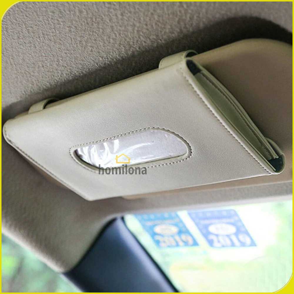 Vorcool Tempat Tisu Mobil Car Sun Visor Hanging Tissue Organizer Case - EA311