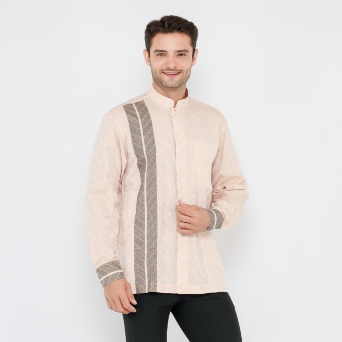 Baju Koko BHS Masterpiece Orange Muda - L