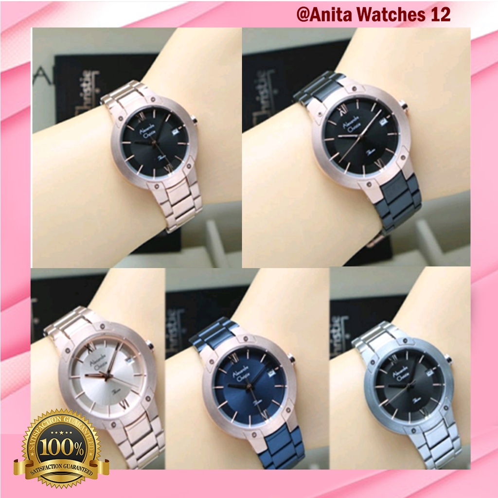 Alexandre Christie Ac 2a12 /ac2a12 Jam Tangan Wanita Original Garansi Resmi