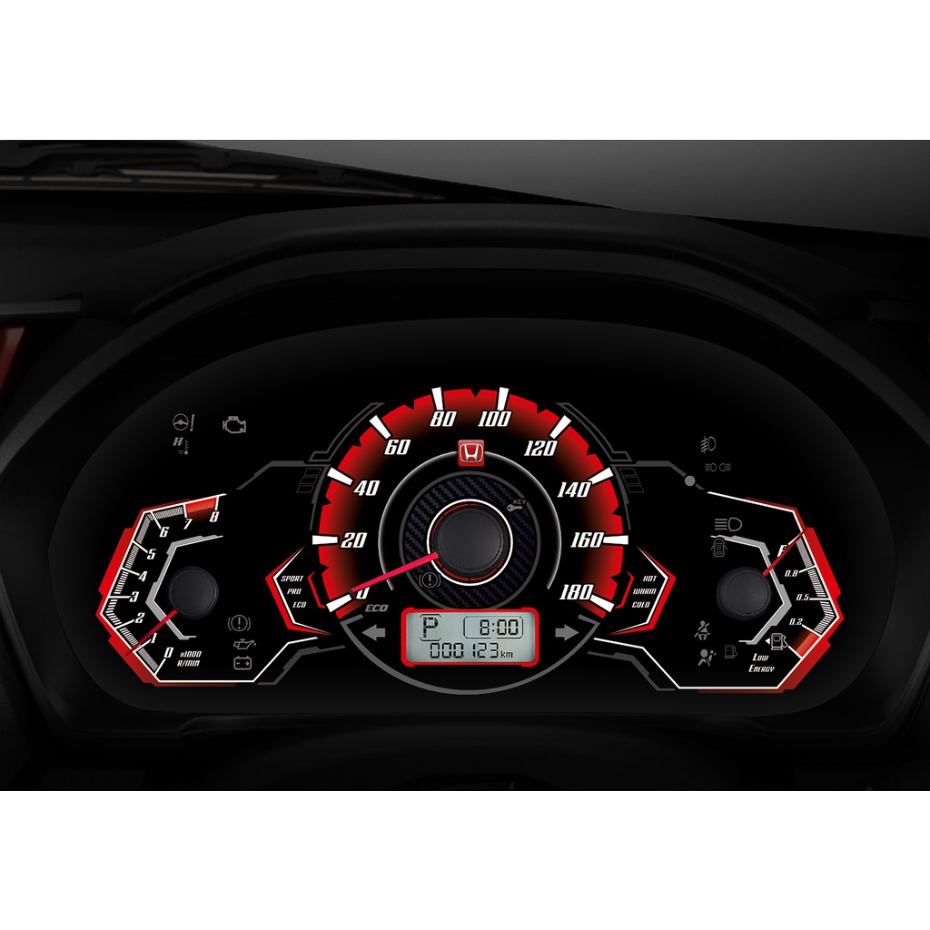 Custom Speedometer Brio/Mobilio Speed Red