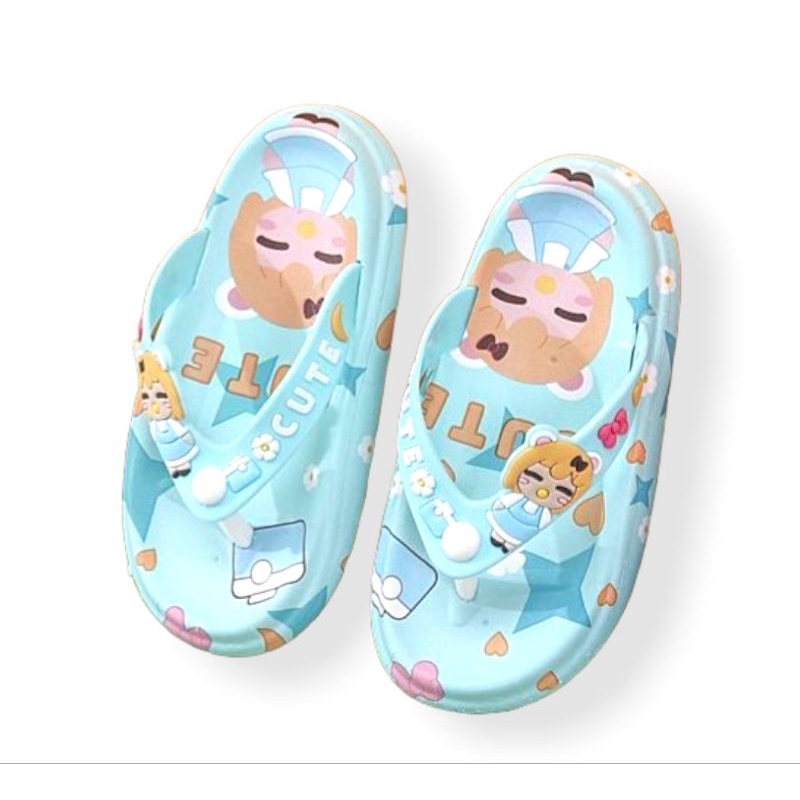 Sandal Anak Cewek Sandal Jepit Anak Perempuan motif Cute Cantik Sandal Anak Perempuan Import