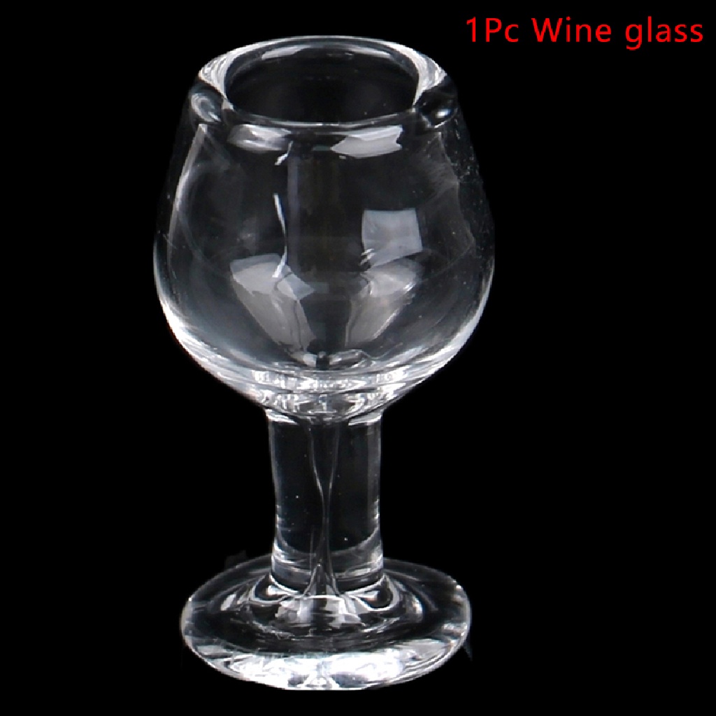Deid 1Set 1: 12rumah Boneka Gelas Wine Decanter Transparan Cangkir Sober Botol Scene Decor Martijn