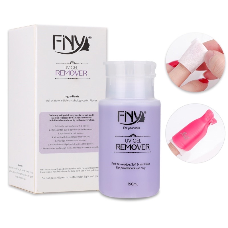 FINY GEL POLISH REMOVER 160ml FINY GEL CLEANSER / NAIL POLISH REMOVER PINPAI