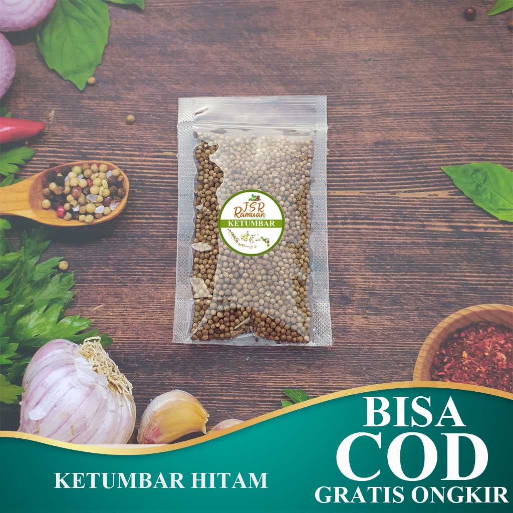 

Ketumbar Hitam Premium Quality / Ketumbar Hitam Organik / Rempah Ketumbar / Coriander - By RAMUAN JSR