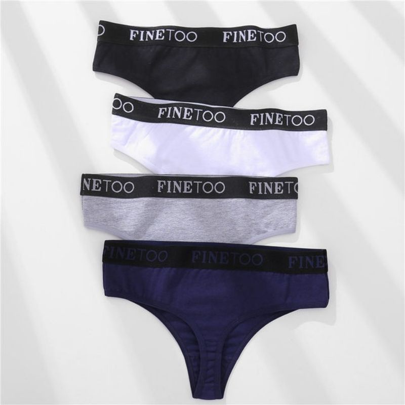 FINETOO FT46 Sexy Celana Dalam Wanita Sport Brief High Waist Women Cotton Panty Soft