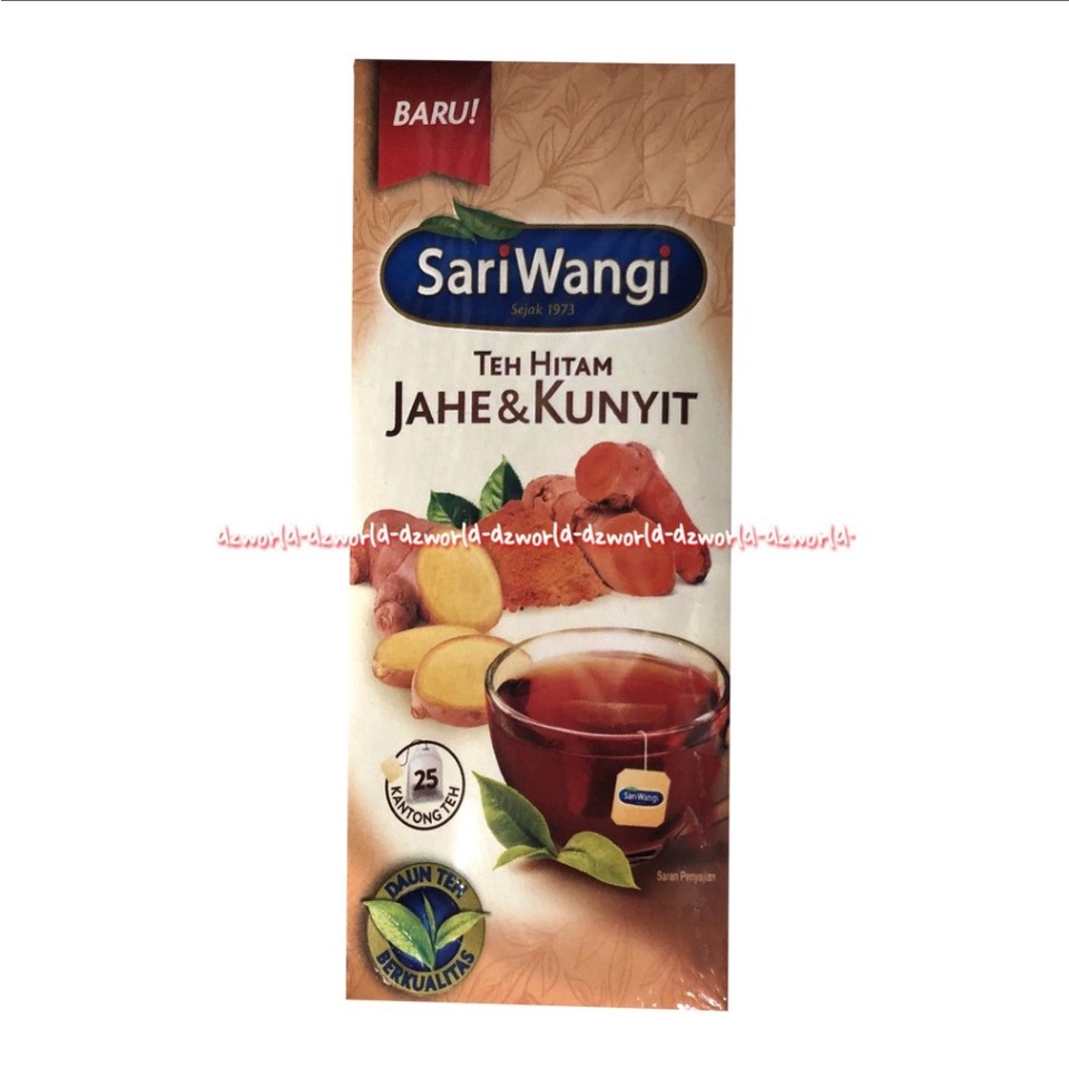 Sariwangi Teh Hitam Jahe Kunyit Black Tea Ginger Sari Wangi 25bags Tehhitam Black Tea Gingers Tea