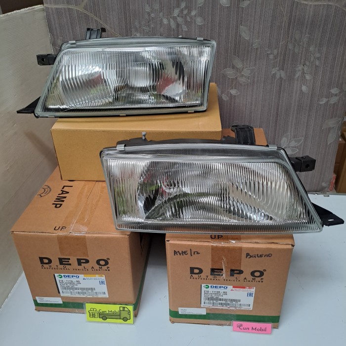 Head lamp lampu besar Baleno 1995-1997 218-1113 Merk Depo
