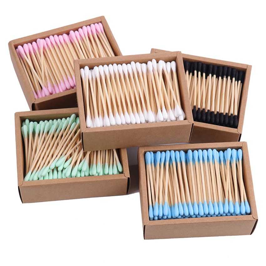 Biode Cotton Buds Bambu Pembersih Telinga Korek Kuping 200PCS - BD277 ( Mughnii )