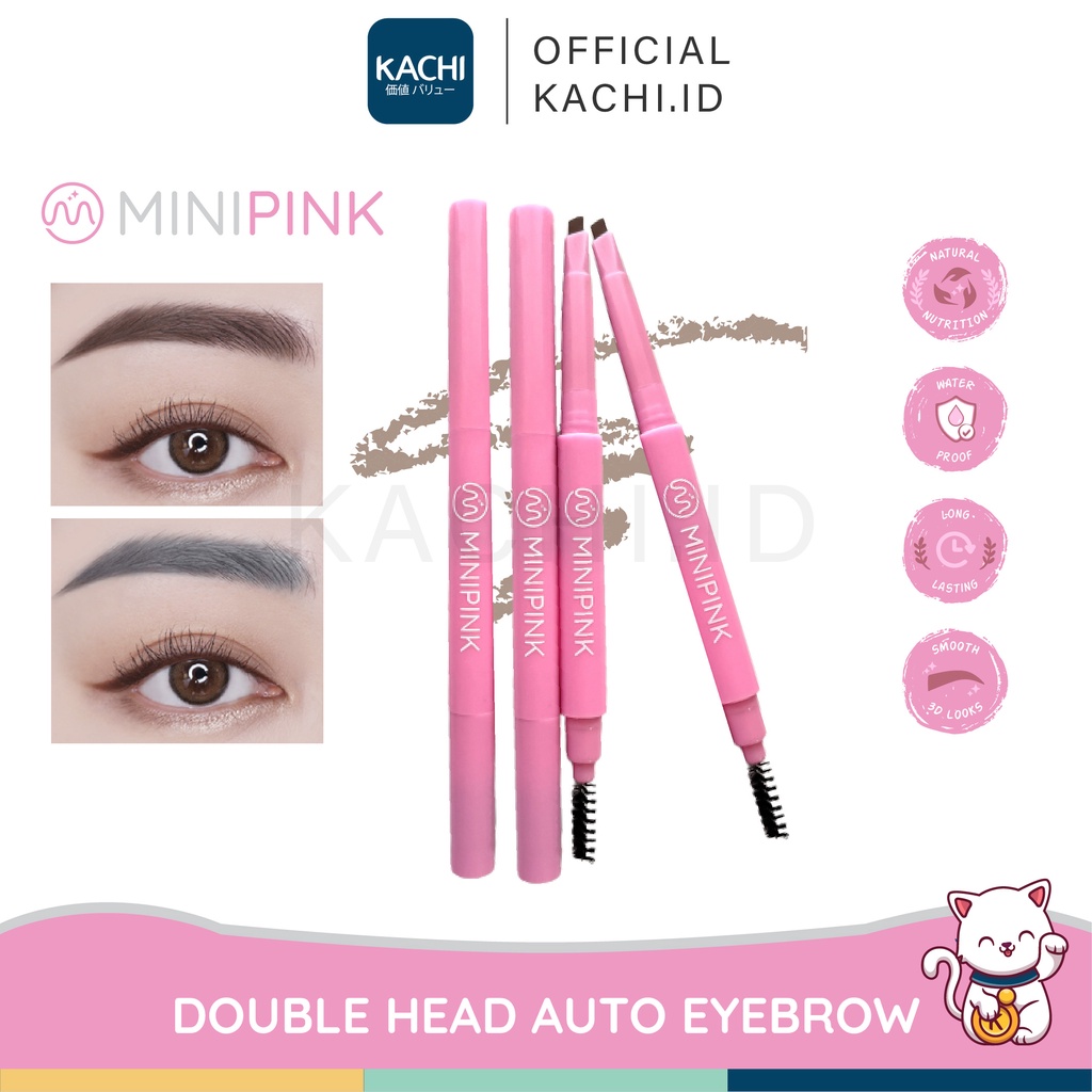 KACHI - MINIPINK Automatic Eyebrow Pencil Tahan Air Pigmen Pensil Alis MP008