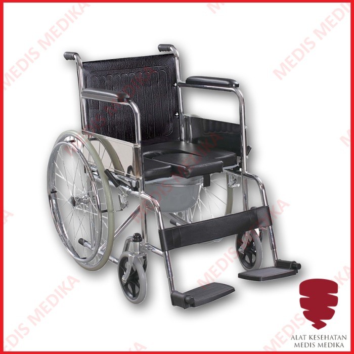 GOJEK ONLY Kursi Roda 2in1 Serenity FS609U Wheel Chair Toilet BAB Commode 2 in 1 FS 609 U