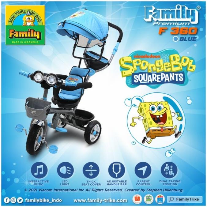 Sepeda Roda Tiga Family F 360 #Original