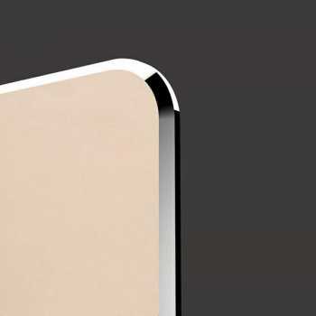 Mouse Pad Laptop Komputer Macbook Bahan Aluminium Metal Anti Slip Tahan Air Warna Silver High Quality / Tatakan Alas Mousepad Polos Waterproof Deskpad organizer Alas Tatakan Mouse Pad Gaming Polos Anti Licin Standar office Aksesoris Komputer Laptop Murah