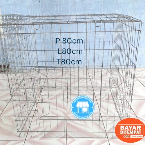 KURUNGAN GALVANIS KOTAK UKURAN 80 CM X 80 CM Kurungan Galvanis Kotak Kurungan Ayam Bahan Galvanis Ku
