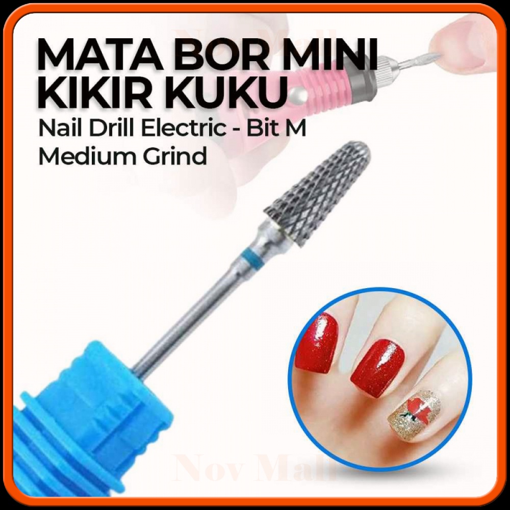 Mata Bor Mini Kikir Kuku Nail Drill Electric Bit M - FAC8