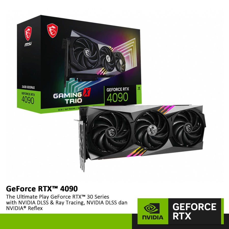 MSI GeForce RTX 4090 24GB GDDR6X - Gaming X TRIO 24G