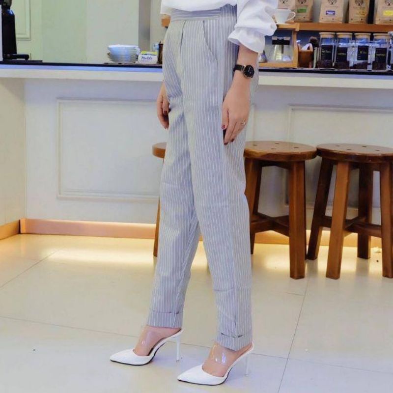 CELANA GEYSA GEYSA PANTS STRADIV STRIP SALU//CELANA SALUR WANITA TERBARU