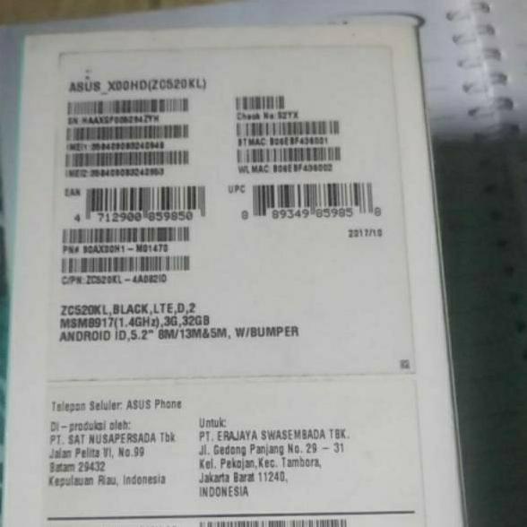 Pasti Populer C11P1609 Baterai Asus Zenfone 4 Max 5.2in ZC520KL Model Asus C11P1609 ORI