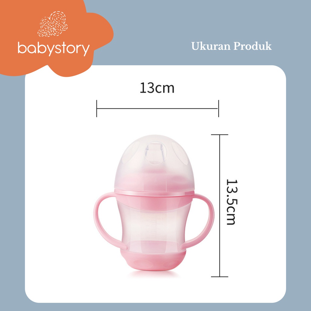 Botol minum bayi tempat minum bayi botol minum balita 160 ml training cup botol minum bayi silikon