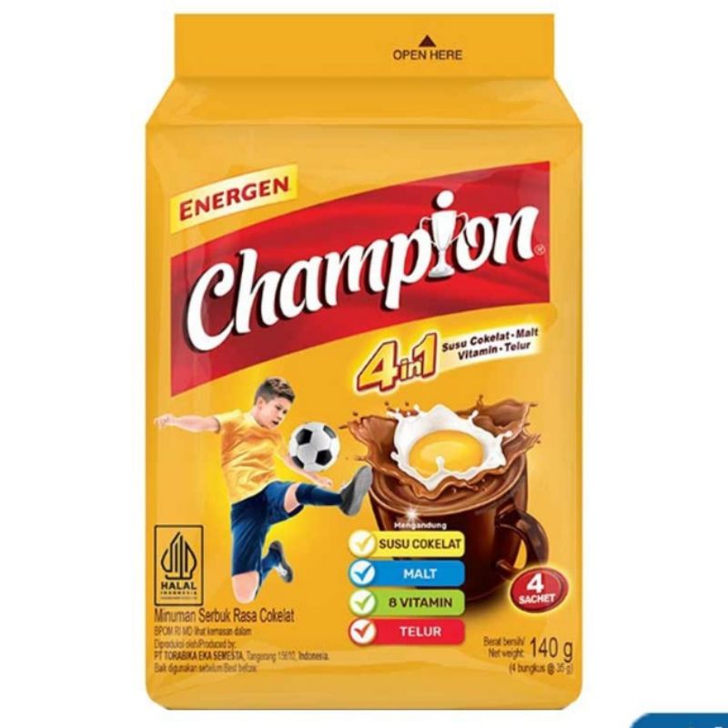

Energen Cereal Instan Champion Coklat 4 x 35gr