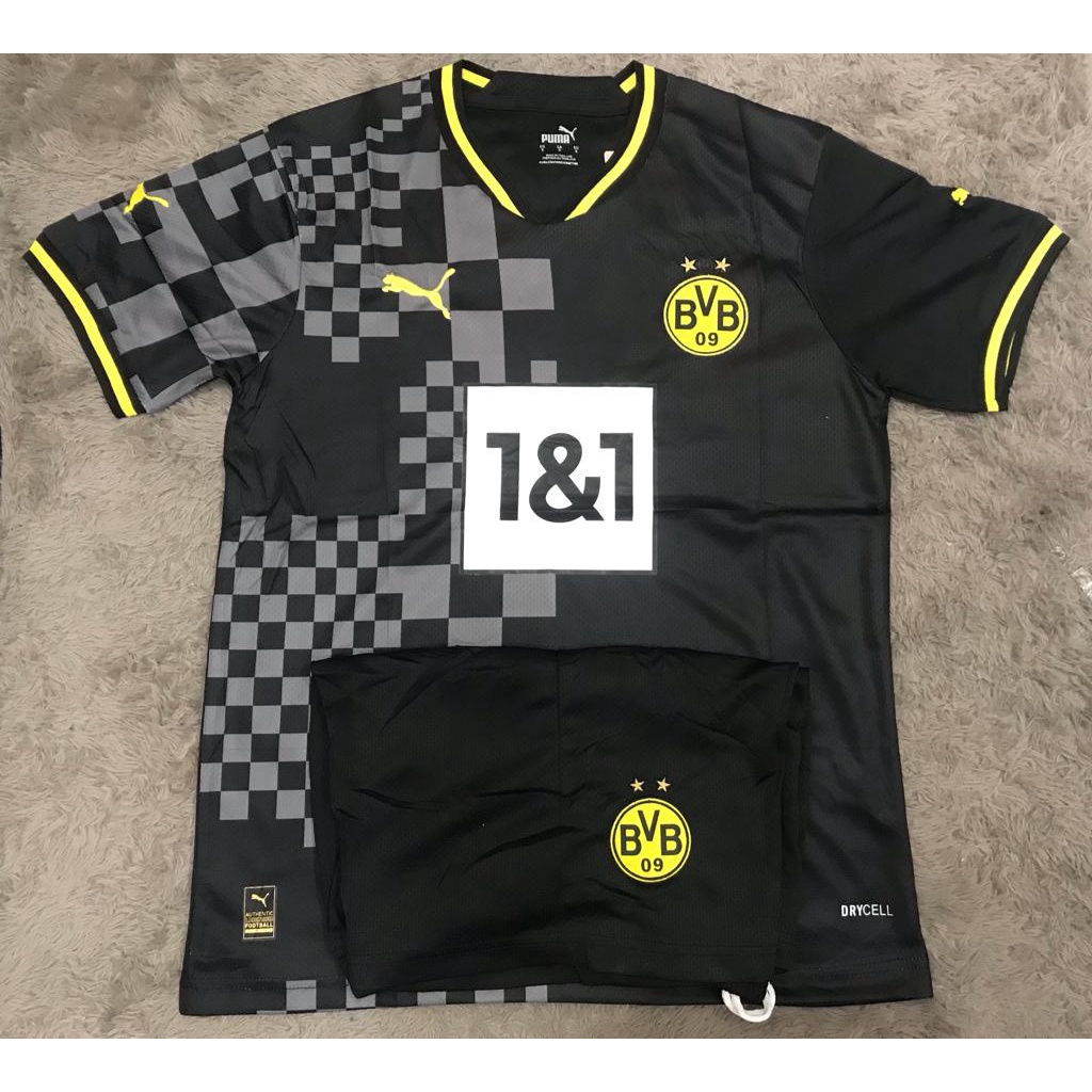 Jersey bola dortmud away 2022 - 2023 grade ori import