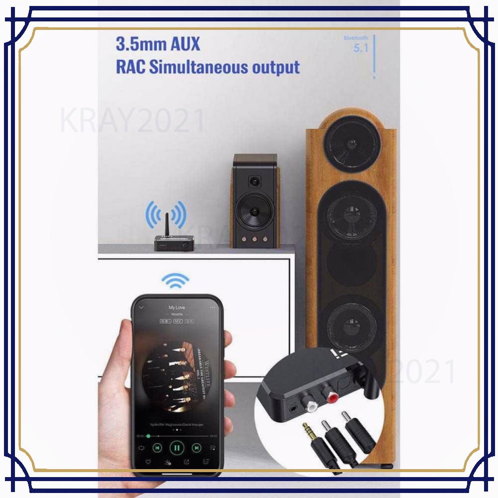 DAC Audio Bluetooth 5.1 Receiver HiFi Digital to Analog -CB743