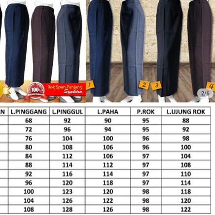 Stok Baru Rok Span Syakira warna Cokelat tua, Hitam, Putih, Dongker, Maroon-Rok Kerja-Rok Kantor-Rok