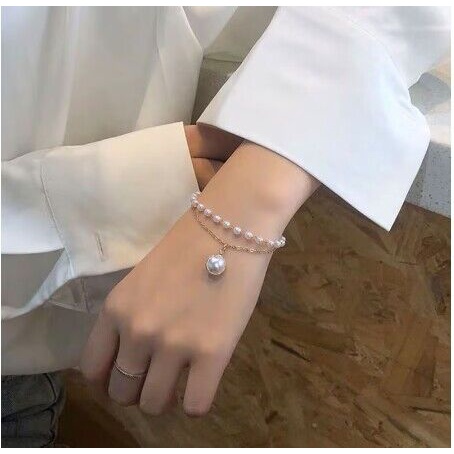 Fashion Opal Bell Beads Bracelet Mutiara Kupu-Kupu Hati Tulip Gelang Untuk Aksesoris Perhiasan Wanita