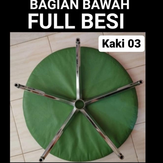 Kaki Besi Kursi Kantor, Kaki Besi Chrome + Hidrolik + Penutup Hidrolik
