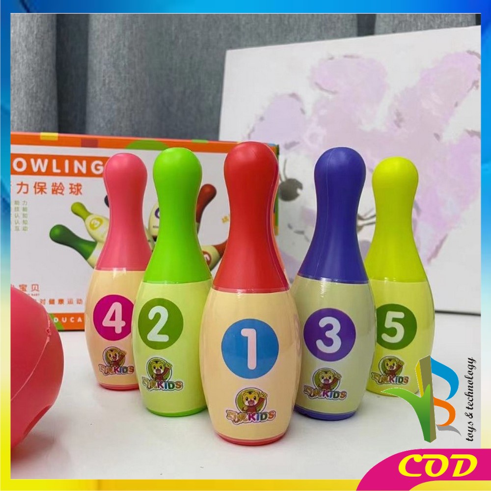 RB-M215 Mainan Bowling Anak Karakter / Mainan Olahraga Anak Bola Bowling Set / Mainan Edukasi Anak Boling Set / Sport Game