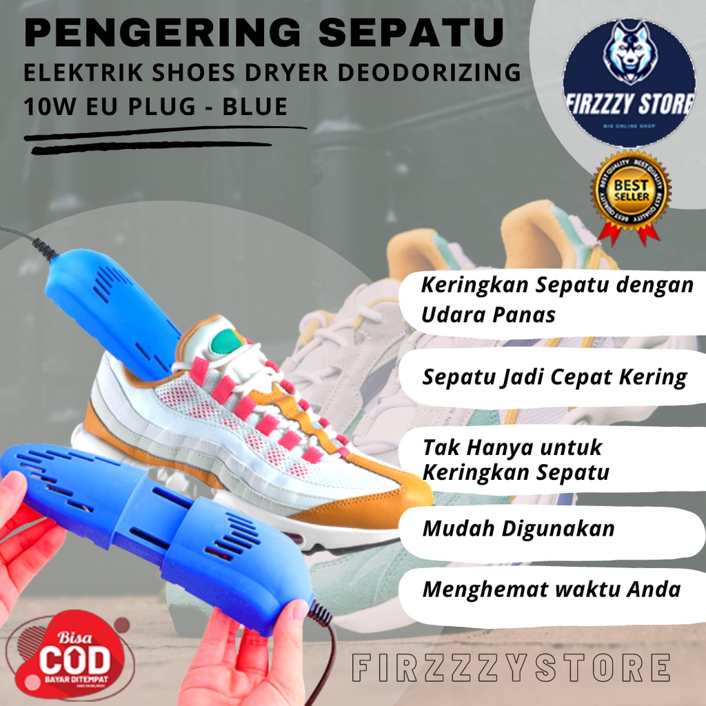 Pengering Sepatu Elektrik Shoes Dryer Deodorizing 10W EU Plug - Blue