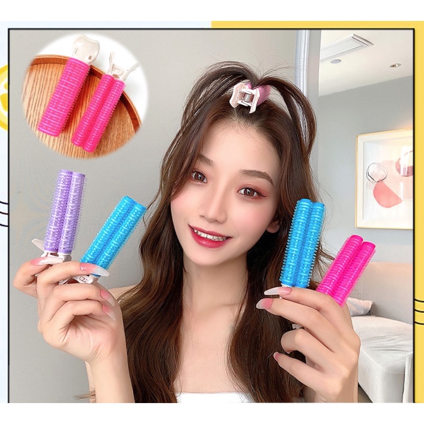 ROLL RAMBUT KOREA ROL RAMBUT JEPIT RAMBUT KOREA VELCRO HAIR GULUNG JEPITAN CLIP VOLUMIZING HAIR PONI ROLLER BLOW PONI KOREAN HAIR VOLUME ROLLER RAMBUT TULONG