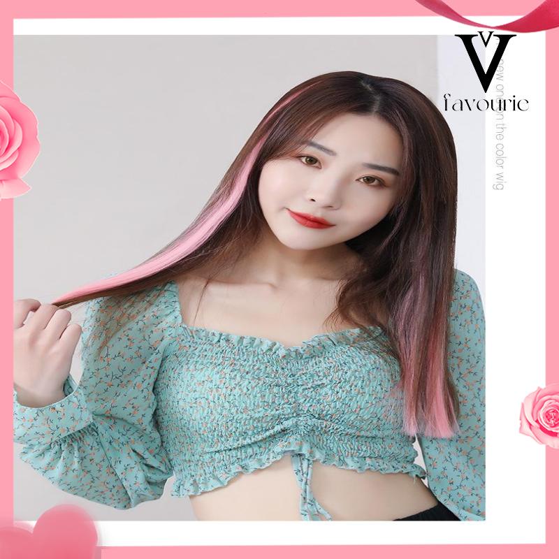 CODWig Rambut Palsu Colourful Extention Wig Rambut Palsu Wanita Aksesoris Wanita-FA