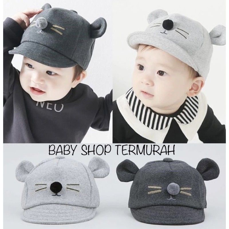 Topi Fashion Anak Lucu Motif Kucing Topi Baseball