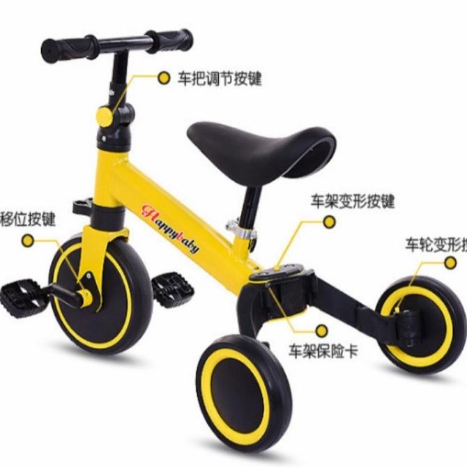 Sepeda Anak Roda 3In1 Keseimbangan Tiga Roda 3 Model Sepeda Mini. #Original