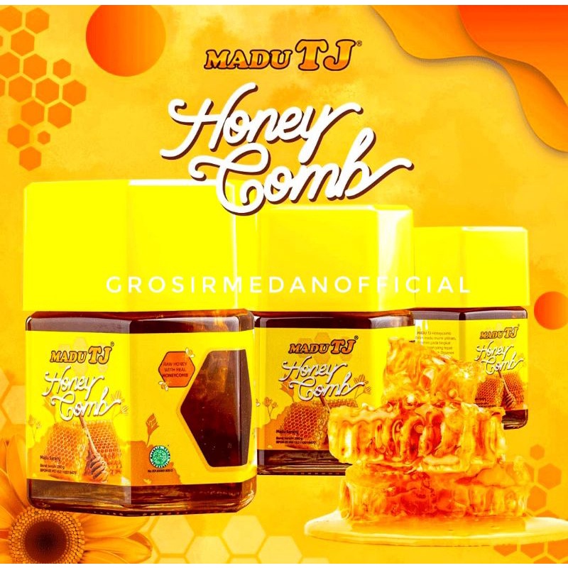 MADU TJ HONEYCOM - MADU MURNI DENGAN SARANG MADU