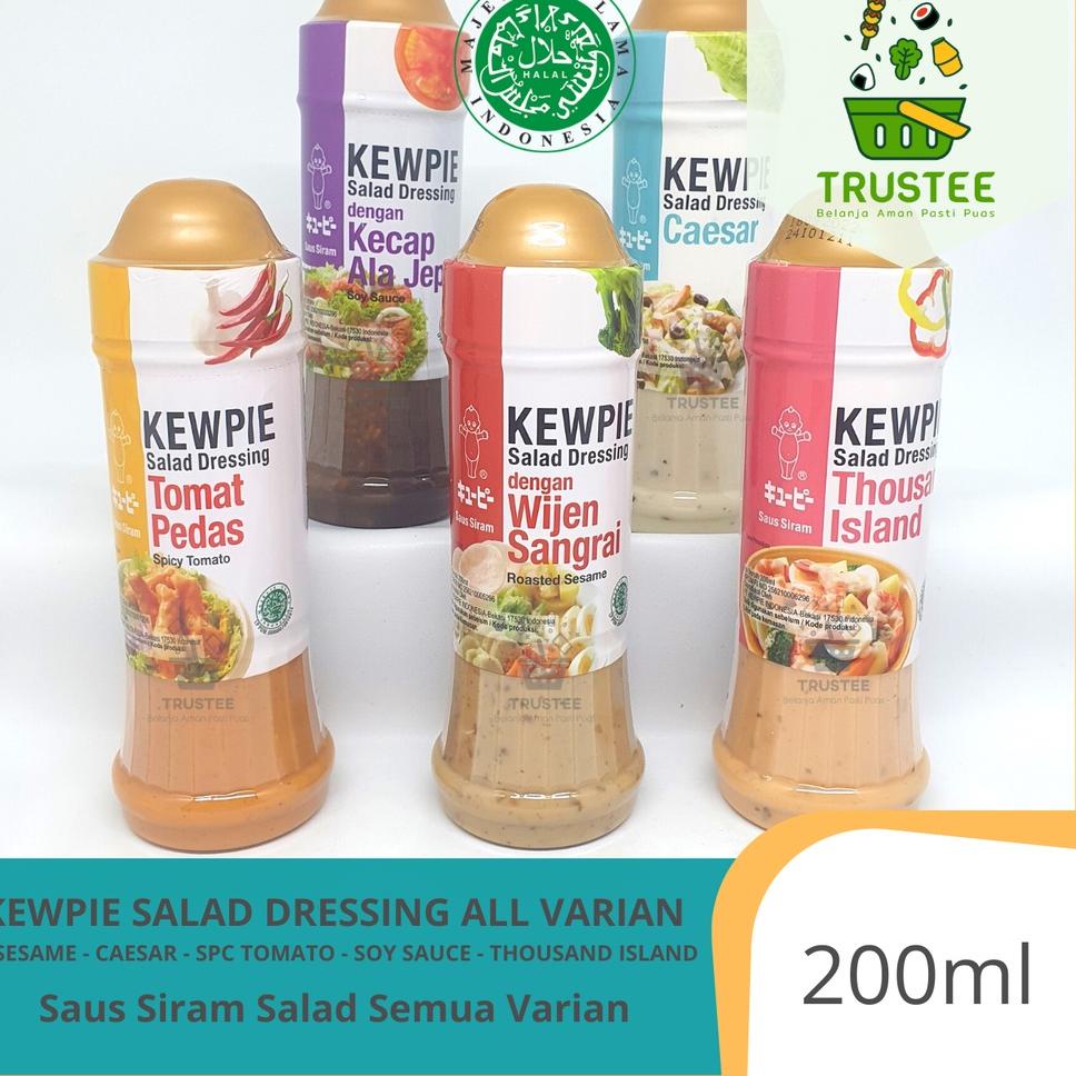 

ㅊ KEWPIE SALAD DRESSING SAUS SIRAM 200 ML WIJEN SANGRAI CAESAR THOUSAND ISLAND SOY SAUCE SPICY TOMATO ㄸ