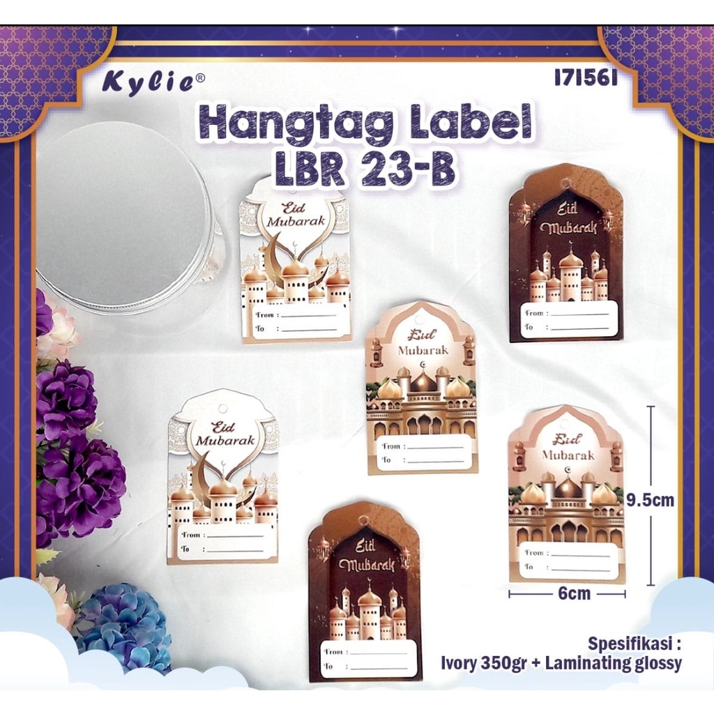 

hang tag label lebaran lb 23 B 9.5 x 6 cm satuan